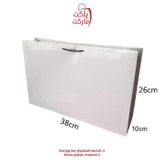 ساک دستی سفید با روکش سلفونی ۱۲-۲۴-۳۵