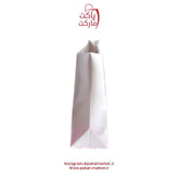 ساک دستی سفید با روکش سلفونی ۱۲-۲۴-۳۵
