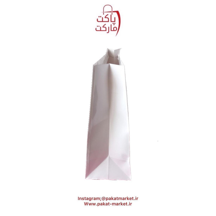 ساک دستی سفید با روکش سلفونی ۱۲-۲۴-۳۵