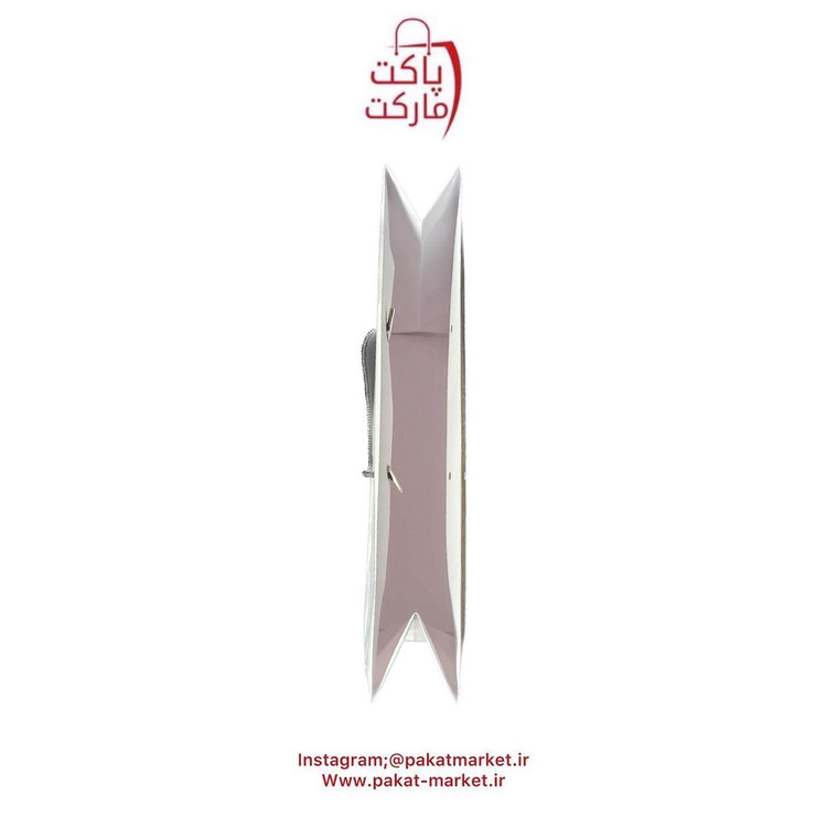 ساک دستی سفید با روکش سلفونی ۱۲-۳۲-۴۴