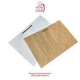 ساک دستی سفید با روکش سلفونی ۱۲-۳۲-۴۴