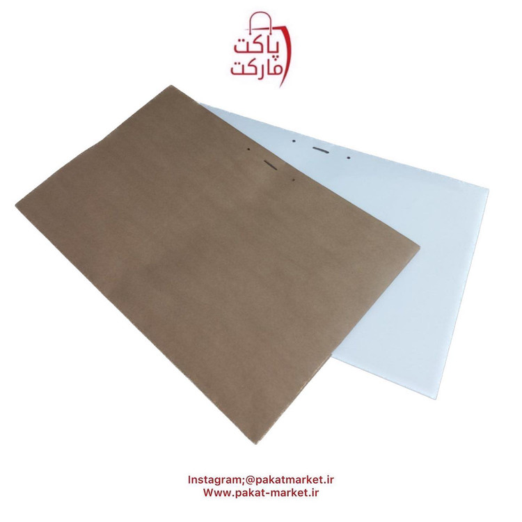 ساک دستی سفید با روکش سلفونی ۱۴-۳۶-۵۲