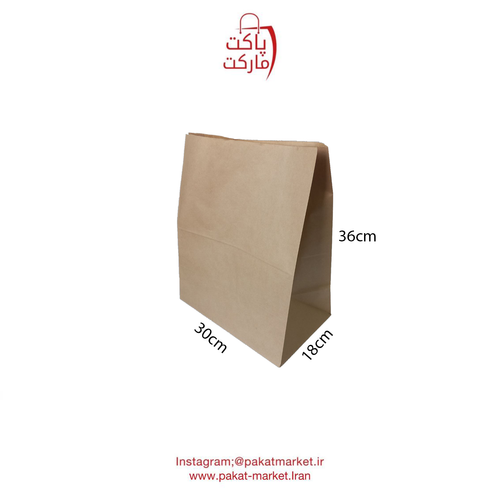 پاکت کرافت حجم دار سایز ۱۸-۳۶-۳۰